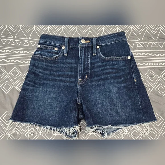 Madewell Curvy High Rise Denim Shorts Size 25 - Picture 1 of 7
